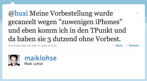 Meine Vorbestellung wurde gecancelt wegen